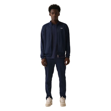 Agasalho Esportivo Fila Essentials Helanca Masculino Agasalho Esportivo Fila Essentials Helanca Masculino