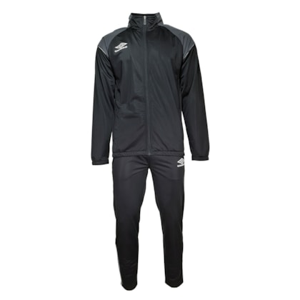 Agasalho Umbro Esportivo Basic Cut Microfibra Masculino Preto