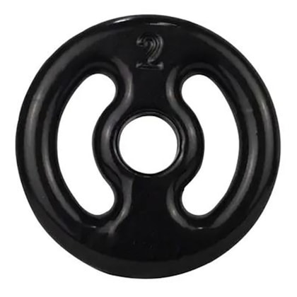 Anilha 2KG Emborrachada IBJ - Peso Musculação 2Kg Anilha 2KG Emborrachada IBJ - Peso Musculação 2Kg
