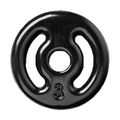 Anilha 3KG Emborrachada IBJ - Peso Musculação 3KG Anilha 3KG Emborrachada IBJ - Peso Musculação 3KG