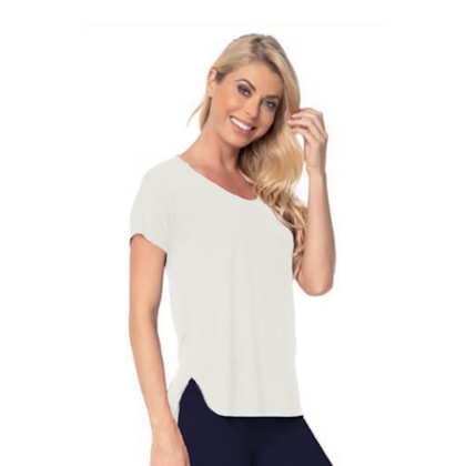 Blusa Trinys Longa Atrás F-13776 Feminina Blusa Trinys Longa Atrás F-13776 Feminina