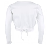 Bolero Ballet Manga Longa Só Dança Branco Tamanho 12 Promoção Bolero Ballet Manga Longa Só Dança Branco Tamanho 12 Promoção
