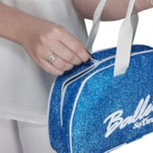 Bolsa de Mão Só Dança BG-762 Com Gliter Azul Feminina