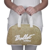 Bolsa de Mão Só Dança BG-762 Com Gliter Dourado Feminina