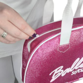 Bolsa De Mão Só Dança BG-762 Com Gliter Pink Feminina