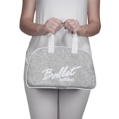 Bolsa de Mão Só Dança BG-762 Com Gliter Prata Feminino Bolsa de Mão Só Dança BG-762 Com Gliter Prata Feminino