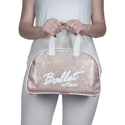 Bolsa de Mão Só Dança BG-762 Com Gliter Rosa Feminina Bolsa de Mão Só Dança BG-762 Com Gliter Rosa Feminina