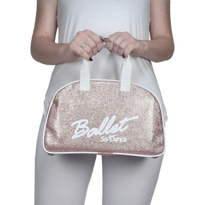 Bolsa de Mão Só Dança BG-762 Com Gliter Rosa Feminina