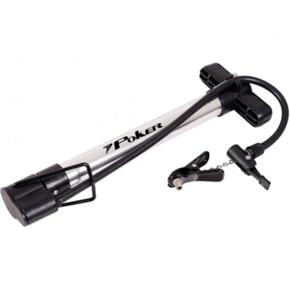 Bomba De Ar Poker Alumínio Bola E Bicicleta Com Prolongador Bomba De Ar Poker Alumínio Bola E Bicicleta Com Prolongador