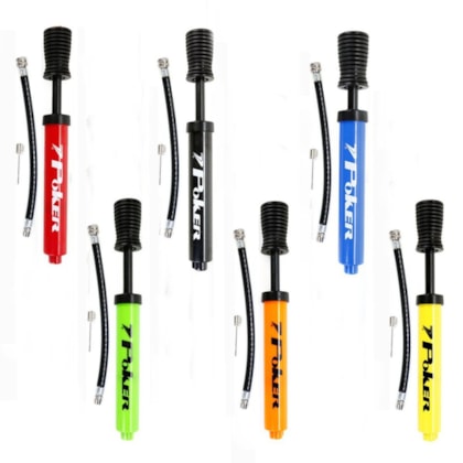 Bomba de Ar Poker Para Inflar Bola Dupla Ação Bomba de Ar Poker Para Inflar Bola Dupla Ação