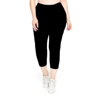 Calça Corsário Trinys Plus Size Básica A-791 Calça Corsário Trinys Plus Size Básica A-791