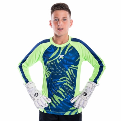 Camisa de Goleiro Poker Defender Infantil Manga Longa
