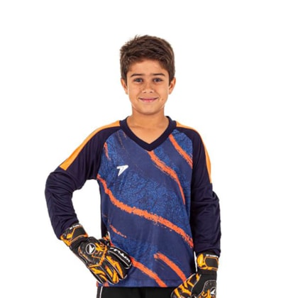 Camisa de Goleiro Poker Orbit Infantil Manga Longa