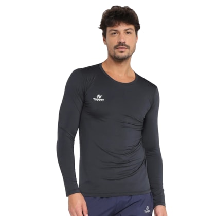 Camisa Térmica Topper Classic New Manga Longa Adulto