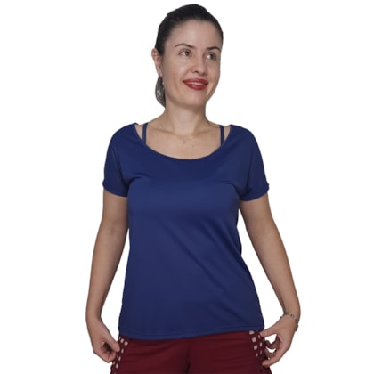 Camiseta Selene Básica Poliamida Feminina Camiseta Selene Básica Poliamida Feminina