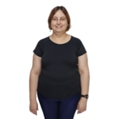 Camiseta Selene Básica Poliamida Plus Size Feminina Camiseta Selene Básica Poliamida Plus Size Feminina