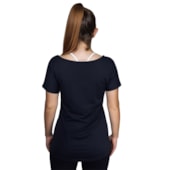 Camiseta Selene Básica Poliamida Preto Feminina