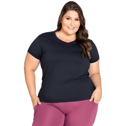Camiseta Trinys Eco Essential A-873 Plus Size Feminino Camiseta Trinys Eco Essential A-873 Plus Size Feminino