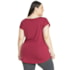 Camiseta Trinys Fluidity Essential A-874 Plus Size Bordô Feminina