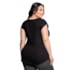 Camiseta Trinys Fluidity Essential A-874 Plus Size Preto Feminina