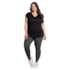 Camiseta Trinys Fluidity Essential A-874 Plus Size Preto Feminina