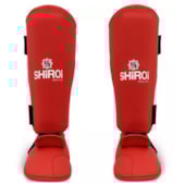 Caneleira de karatê Shiroi com Protetor de Peito de Pé Infantil Caneleira de karatê Shiroi com Protetor de Peito de Pé Infantil