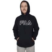 Casaco Moletom Fila Letter Outline Winter Masculino Casaco Moletom Fila Letter Outline Winter Masculino