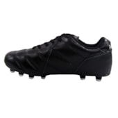 Chuteira de Campo Diavolo Classic Udinese Couro Adulto Preto