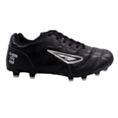 Chuteira de Campo Diavolo Classic Udinese Couro Adulto Preto