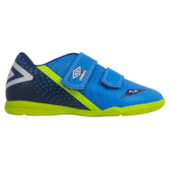 Chuteira Futsal Umbro Flip Kids Azul Infantil