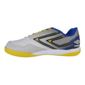 Chuteira Futsal Umbro Pro 5 Bump Club Branco e Amarelo Unissex