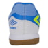 Chuteira Futsal Umbro Pro 5 Bump Club Branco e Azul Masculino