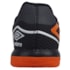 Chuteira Futsal Umbro Pro 5 Bump Club Preto Preto e Laranja Unissex