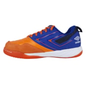 Chuteira Futsal Umbro Pro 5 Bump Laranja e Azul Unissex