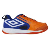 Chuteira Futsal Umbro Pro 5 Bump Laranja e Azul Unissex