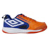 Chuteira Futsal Umbro Pro 5 Bump Laranja e Azul Unissex