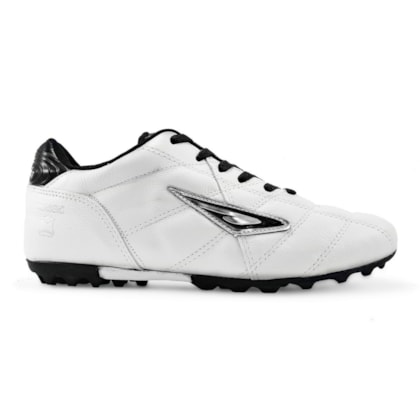 Chuteira Society Diavolo Classic Traction Couro Adulto Branco/Preto Chuteira Society Diavolo Classic Traction Couro Adulto Branco/Preto