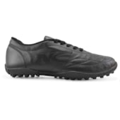 Chuteira Society New Camp Black Couro Adulto Preto/Black