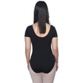 Collant Ballet Vya Fit Meia Manga Liso Feminino