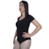 Collant Ballet Vya Fit Meia Manga Liso Feminino