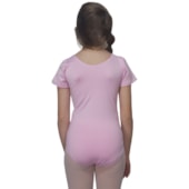 Collant Ballet Vya Fit Meia Manga Liso Infantil Collant Ballet Vya Fit Meia Manga Liso Infantil