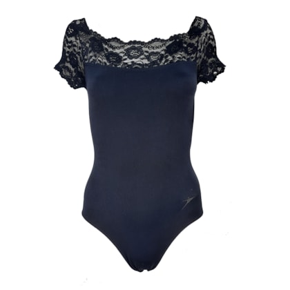 Collant Só Dança Classic Renda SD-766 Feminino Collant Só Dança Classic Renda SD-766 Feminino