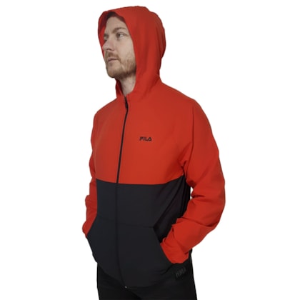 Jaqueta Corta Vento Fila Sport Com Capuz Masculino Jaqueta Corta Vento Fila Sport Com Capuz Masculino