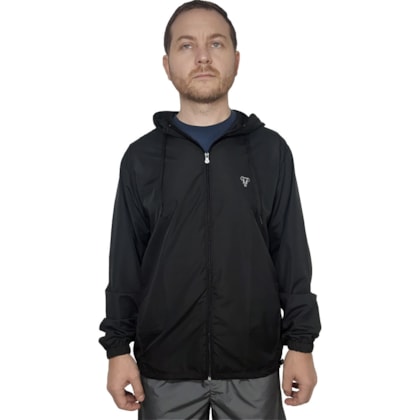 Jaqueta Corta Vento Marphim Preto Masculina Jaqueta Corta Vento Marphim Preto Masculina