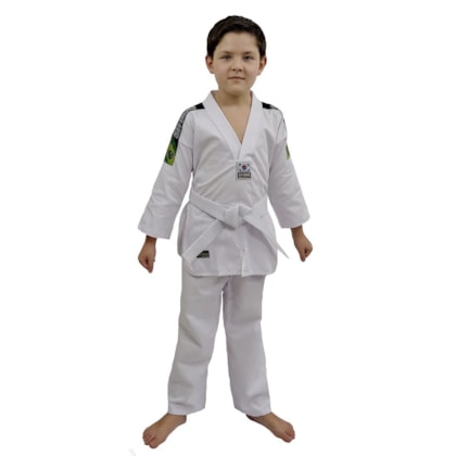 Kimono Do Bok Taekwondo Shinai Start com Faixa Infantil