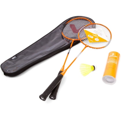 Kit badminton Vollo 2 Raquetes e 3 Petecas + Bolsa Kit badminton Vollo 2 Raquetes e 3 Petecas + Bolsa
