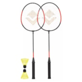 Kit Badminton Vollo VB003 2 Raquetes e 2 Petecas