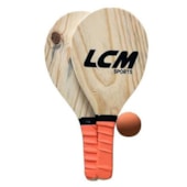 Kit Frescobol LCM Madeira 2-Raquetes+1Bola Kit Frescobol LCM Madeira 2-Raquetes+1Bola