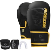 Kit Luva Boxe Pretorian First FX2 Luva+Faixas+Protetor Bucal Unissex Kit Luva Boxe Pretorian First FX2 Luva+Faixas+Protetor Bucal Unissex