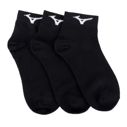 Kit Meia Mizuno Basic Cano Baixo Unissex Kit Meia Mizuno Basic Cano Baixo Unissex